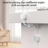 6 Pack Magnetic Cord Organizer & Cable Clips - Adjustable Under Desk Cable Management, Adhesive Wire Holder for Home, Office, Phone, Car, Wall, and Nightstand (White) view 3