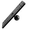 WINDFRD Aluminum Fish Finder Mounting Plate with 1" / B Size Ball for Garmin, Lowrance and More Marine Electronic Device Mount, Compatible with RAM Mount, Scotty, iBOLT B Size Double Socket Arm view 1