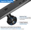 WINDFRD Aluminum Fish Finder Mounting Plate with 1" / B Size Ball for Garmin, Lowrance and More Marine Electronic Device Mount, Compatible with RAM Mount, Scotty, iBOLT B Size Double Socket Arm view 3