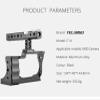 YELANGU Camera Cage Rig Kit Compatible with Canon M50 Camera with Cold Shoe 1/4 3/8 Screw Thread Hole 38mm Quick Release Plate Arri Locating view 3