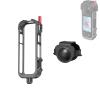 Metal Frame Cage for Insta360 X4 Action Camera Protective Housing Case Cage Rig for Insta360 X4 Accessories with 1/4" Threads Cold Shoe Mount Folding Fingers Lens Cap view 1
