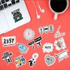 100Pcs Math Stickers, Funny Math Cartoon Stickers Gifts for Student Vinyl Waterproof Stickers for Water Bottle Laptop Luggage Skateboard Snowboard Guitar Gifts for Teens Girls Kids Adult Students view 3