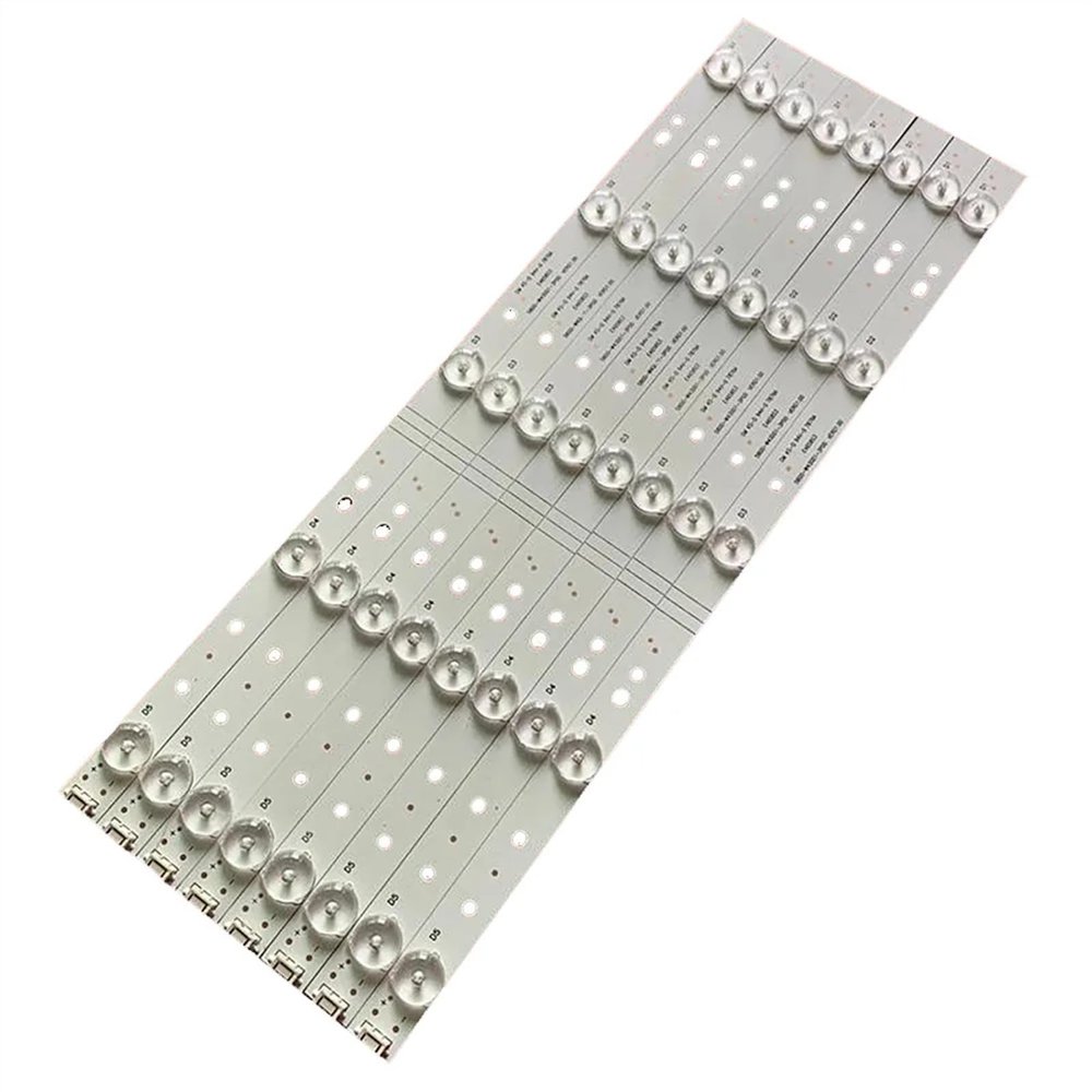 UFDIPLMY 40PCS(5TV) 5LED LED Backlight Strip Compatible with Polaroid 5800-W43001-3P00 5835-W43002-2P00 TQL43F4PR001 RDL430FY PH43E30DSGW PH43E30 (Color : 8pcs(1TV))