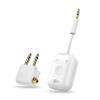 MEE Audio Connect Air in-Flight Bluetooth Wireless Audio Transmitter, with Extra Dual 3.5mm Jack AUX Adapter, for up to 2 AirPods/Other Headphones; Works with All 3.5mm Aux Jacks, White view 1