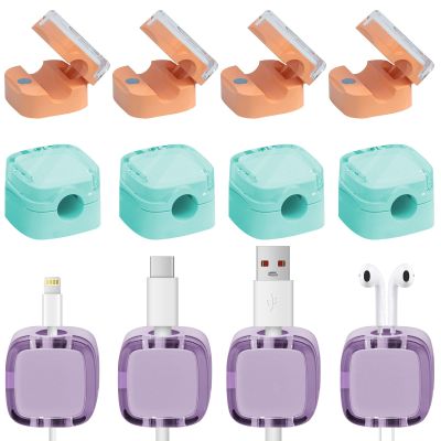 12 Pack Magnetic Cord Organizer, deskt Cable Organizer,Safe and Convenient Magnetic Cord Holder, Smooth Adjustable Charging Cable Organizer,Cable Management,for Bedside Table, Kitchen, car, Office.