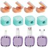 12 Pack Magnetic Cord Organizer, deskt Cable Organizer,Safe and Convenient Magnetic Cord Holder, Smooth Adjustable Charging Cable Organizer,Cable Management,for Bedside Table, Kitchen, car, Office. view 1