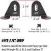 Rugged Radios Antenna Mount for 2 Way Mobile Radio CB HAM GMRS Jeep Wrangler JL JLU & Gladiator JT 2018-2021 (Jeep B Mount) view 2