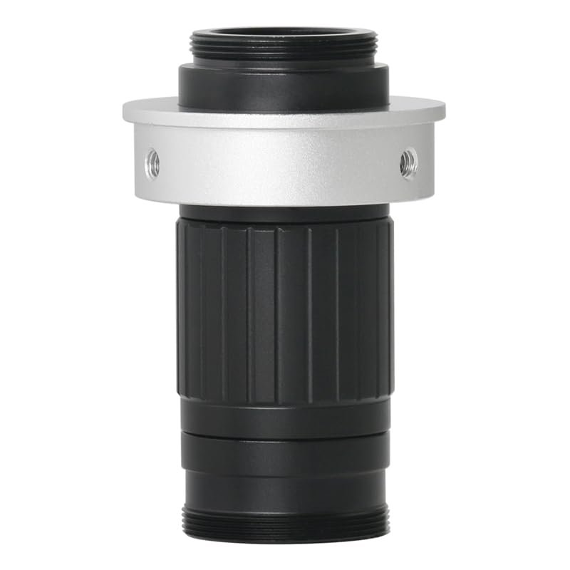 DirectNine Basics Southst Adjustable100X-300X C-Mount Continuous Zoom Lens for HDMI USB VGA Industrail Digital Video Soldering Microscope Camera (Color: 300X/Diameter: 40mm Ring)
