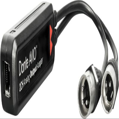 DirectNine Basics Listen Technologies LA-466 Dante 2 Channel Output XLR Adapter, Drive Analog Line-Level Products from Any Dante-Connected Network