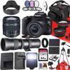 Canon EOS 250D / Rebel SL3 DSLR Camera with EF-S 18-55mm f/4-5.6 is STM and 420-800mm f/8.3 HD Telephoto Zoom Lens + 64 GB Memory + Filters + Tripod + More (36pc Bundle) (Renewed), Black view 1
