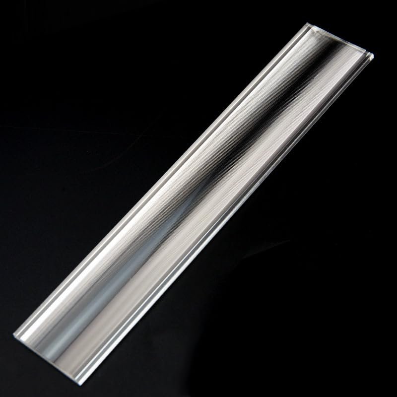 DirectNine Basics Southst 1PC 200x38mm Optical Plastic Linear Fresnel Lens Projector Strip Spot Condenser Lens Solar Energy Concentrator (Diameter: 200x38mm/Focal Length: 26mm)
