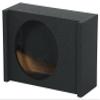 Rockville RQT12 12" Sealed Subwoofer Enclosure, Bedliner Finish, Shallow Downfiring Design, 3/4" MDF, for Car/Truck Audio Systems view 3