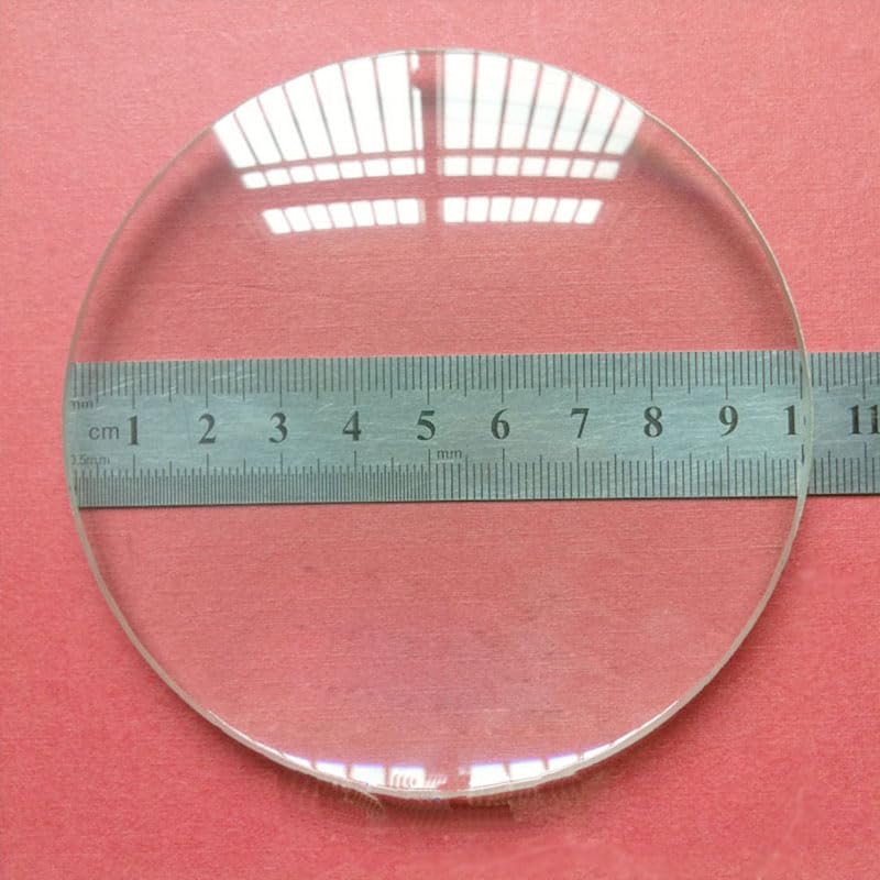 DirectNine Basics Southst 2PCS 100mm Optical Glass Focal Length 300mm Large Optics Double Convex Glass Lens Focus