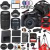 Canon EOS Rebel SL3 DSLR Camera with EF-S 18-55mm f/4-5.6 is STM and EF 75-300mm f/4-5.6 III Lens + 64 GB Memory + Microphone + LED Light + More (40pc Bundle) (Renewed) view 1