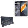 BoxWave Keyboard Compatible with Tecno Pova 6 Neo - SlimKeys Bluetooth Keyboard, Portable Thin with Chiclet-Style Keys - Jet Black view 1