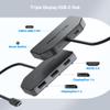 Cable Matters 4K@60Hz Triple Display USB C MST Hub (2X DisplayPort 1.4, 1x HDMI 2.0), with 100W Charging for Windows - Not Compatible with macOS view 2