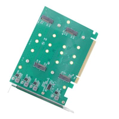 for PCI-E3.0 X16 Split to 4 NVME M.2 Solid State SSD Disk Array Card VROC Multi-Port Adapter Card