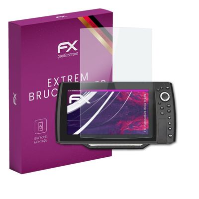 atFoliX Plastic Glass Protective Film compatible with Humminbird Helix 9 G4N, 9H Hybrid-Glass FX Screen Protector