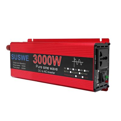 JDOUNFMO 12V 24V to 220V Inverter 1000W 2000W 2200W 3000W Convert Battery DC to AC Pure Sine Wave Voltage Converter 220V Power Inverter (Color : 1000W, Size : 12V_220V)