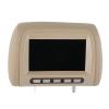 2PCS HD Car Player, 7 in Headrest LCD display, ABS Display, 12V Headrest Monitor Screens for Cars, Brown view 2