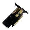 for 3-in-1 Msata M.2 Pcie Nvme Ssd to Pci-E 3.0 4X for M2 Nvme Sata Msata Solid State Drive Converter with Heat Sink view 1