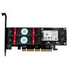 for 3-in-1 Msata M.2 Pcie Nvme Ssd to Pci-E 3.0 4X for M2 Nvme Sata Msata Solid State Drive Converter with Heat Sink view 2