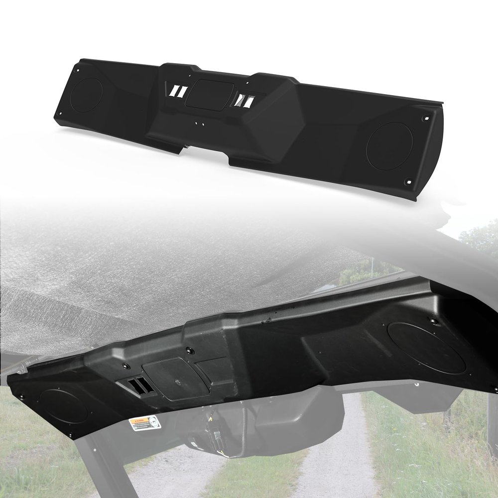 A & UTV PRO Front Roof Liner for Can Am Defender, Overhead Radio Pod Sound Bracket Mount Handy Speaker Panel Pods for Can-Am Defender Max HD8 HD10 Accessories, Replace OEM #715003098