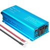 JDOUNFMO DC 12V to AC 220V Pure Sine Wave Inverter 1500W/2200W/2600W/3000W LED Voltmeter Converter EU Socket (Color : 2600W 12V 50Hz EU) view 1