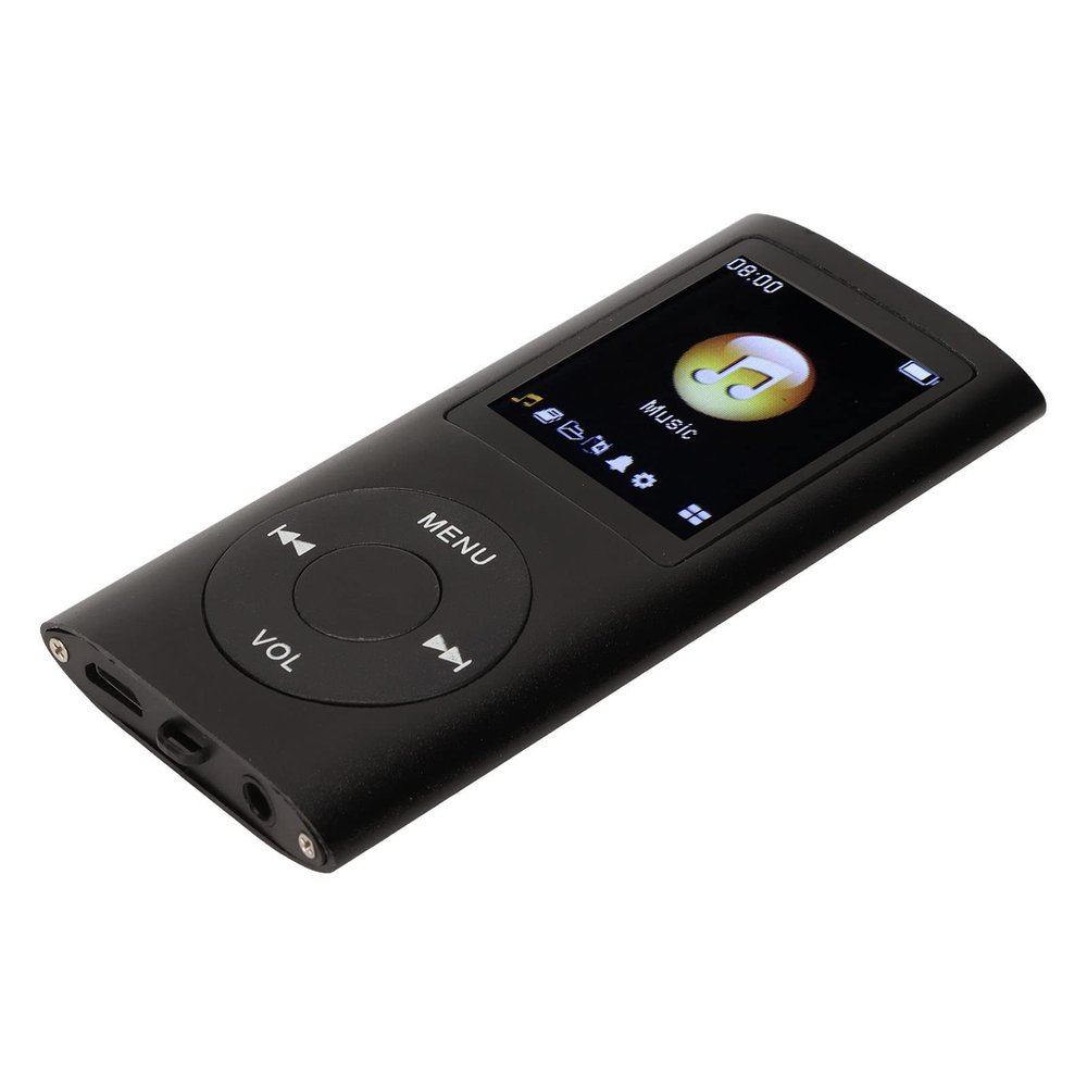 Dioche 64G Lossless Sound MP3 Player, Portable Music Player with LCD Screen, Supports Memory Card for Premium Material (Black)
