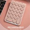 for Number Pad Numeric Keypad Round Keycaps Numpad 22 Keys Rechargeable Number Keyboard view 2