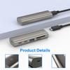 Hubs 1 Multi Splitter Adapter USB Type C Dock Station for TF Card.HC463 10Gbps USB 3.1 Gen2 Hub 6 in USB Hubs view 3