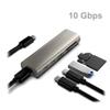 Hubs 1 Multi Splitter Adapter USB Type C Dock Station for TF Card.HC463 10Gbps USB 3.1 Gen2 Hub 6 in USB Hubs view 4