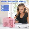 Cassette Player Recorders AM/FM Radio, Portable Tape Player Records to Tape Built in Speakers Manual Record(Pink) view 2