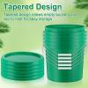 Tioncy 10 Pcs 2 Gallon Plastic Bucket with Lid Heavy Duty 2 Gallon Bucket Pail with Lid Handle for Storage Container Home Household Cleaning (Green) view 4