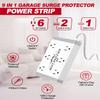 Thank You Gifts for Dad from Daughter Son - Wall Mount Power Strip with Surge Protector - 6 Outlets 3 USB (USB-C 15W), 6ft Braided Cord, On/Off Switch, Workshop & Garage Essentials view 2