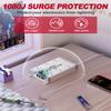 Thank You Gifts for Dad from Daughter Son - Wall Mount Power Strip with Surge Protector - 6 Outlets 3 USB (USB-C 15W), 6ft Braided Cord, On/Off Switch, Workshop & Garage Essentials view 4