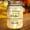 Kenon Mason Jar Night Light for Mom, Home Decoration Lights, Personalized Night Light for Birthday, Thanksgiving, Mothers Day Gift view 2