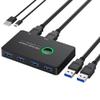 DirectNine Basics for USB KVM Switch Plastic USB Switcher for Keyboard Mouse Printer Mi Box 2Pc Port Sharing 4Pcs Device USB Hub, 6924023133818 view 3