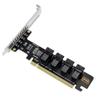 for NGFF PCI-E 16X to 4 Ports U.2 NVME Split Expansion Card SFF-8639/8643 NVME PCIE SSD Adapter for Mainboard SSD view 3