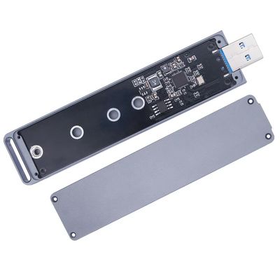 DirectNine Basics for M2 SSD Case NVME Enclosure M.2 to USB Type-A 3.1 SSD Adapter for NVME PCIE M Key SSD Disk Drive Box, 6924023134334
