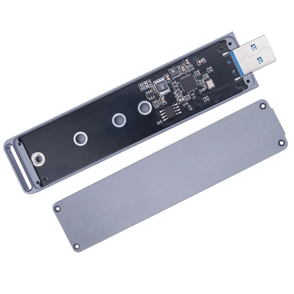 DirectNine Basics for M2 SSD Case NVME Enclosure M.2 to USB Type-A 3.1 SSD Adapter for NVME PCIE M Key SSD Disk Drive Box, 6924023134334