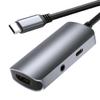 Hubs 3-in-1 USB C Hub USB Type C to Docking Station with 4K 30Hz,3.5mm Audio,PD 100W for Smart Devices USB Hubs view 2