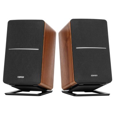 Edifier R1280DBs Active Bluetooth Bookshelf Speakers with 7" Stands Combo Pack - Optical Input - 2.0 Wireless Studio Monitor Speaker - 42W RMS with Subwoofer Line Out - Wood Grain