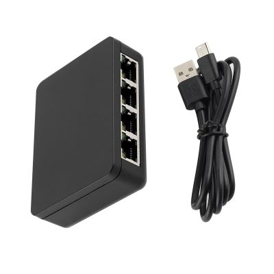 MOUDOAUER 1 in 4 Out Network Splitter, RJ45 Internet Splitter Adapter 1000Mbps High Speed Splitter Connector for Cat 5/5e/6/7/8 Cable