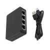 MOUDOAUER 1 in 4 Out Network Splitter, RJ45 Internet Splitter Adapter 1000Mbps High Speed Splitter Connector for Cat 5/5e/6/7/8 Cable view 1