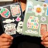 100 PCS Book Stickers for Kindle, Bookish Sticker Pack for IPAD, Laptop, Ebook Readers Cute Booktok Vinyl Decals Water Bottle Girls Holographic Waterproof Smut Romance view 3