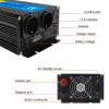 JDOUNFMO 2000W/4000W Uninterruptible Power Supply Pure Sine Wave Power Inverter Charger UPS DC 12V to AC 220V LED Display (Color : 12V EU Socket) view 4