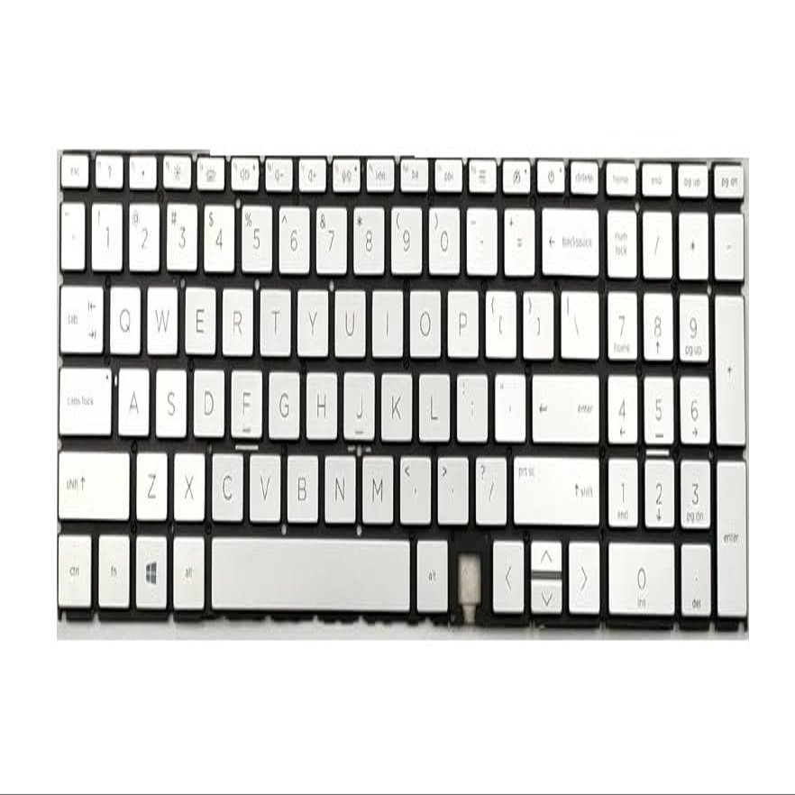 for HP PN: L93226-001 Silver Backlit Keyboard, US Layout Backlight