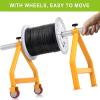 Lifeswell Wire Spool Rack, Portable Cable Caddy, Steel Fully welded Wire Rack Dispenser for up to 28" Diameter Spools, 220 lbs Capacity, Yellow view 3
