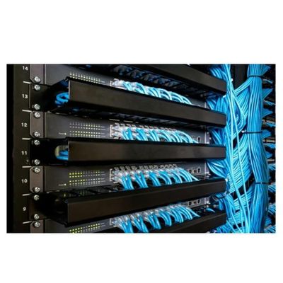 DirectNine Basics for 1U 25-Speed Server Cable Management Rack 19Inch Network Rack Trunking Duct Panel Metal Network Cable Organizer, 6924023134662